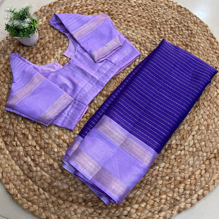 Saree With Stitched Blouse - (size-34-38) - SWSB 209