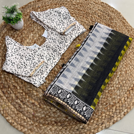 Saree With Stitched Blouse - (size-34-38) - SWSB 195