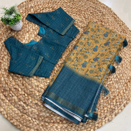 Saree With Stitched Blouse - (size-34-38) - SWSB 191