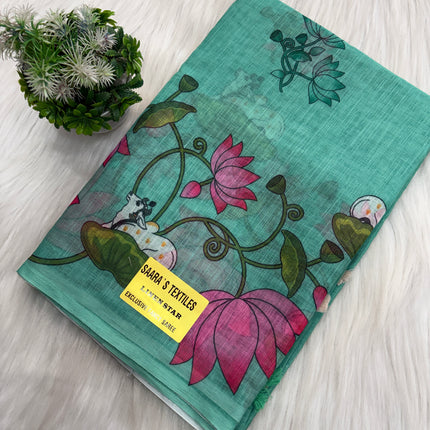 Linen Cotton Saree (1)