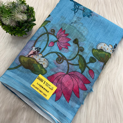 Linen Cotton Saree (2)