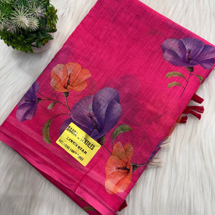 Linen Cotton Saree (7)