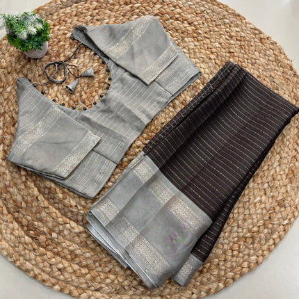 Saree With Stitched Blouse - (size-36-40) - SWSB 202