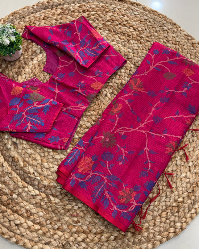 Saree With Stitched Blouse - (size-36-40) - SWSB 190
