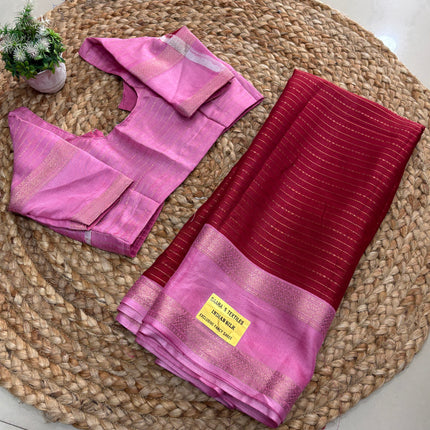 Saree With  Stitched Blouse - (size-34-38) - SWSB 192
