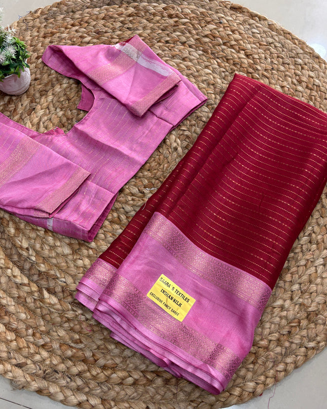 Saree With  Stitched Blouse - (size-34-38) - SWSB 192