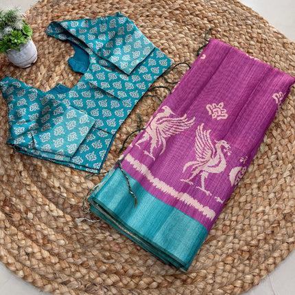 Saree With Stitched Blouse - (size-34-38) - SWSB 197