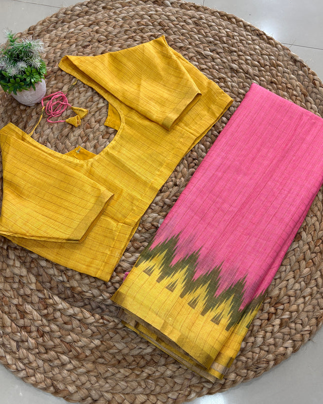 Saree With Stitched Blouse - (size-40-44) - SWSB 206