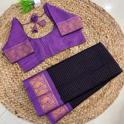 Saree With Stitched Blouse - (SIZE-38-42) - SWSB 1047