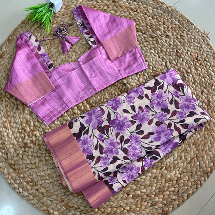 Saree With Stitched Blouse - (SIZE-38-42) - SWSB 1059