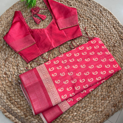 Saree With Stitched Blouse - (SIZE-34-38) - SWSB 1075