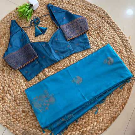 Saree With Stitched Blouse - (SIZE-38-42) - SWSB 1056