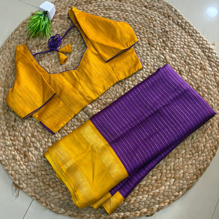 Saree With Stitched Blouse - (SIZE-38-42) - SWSB 1068