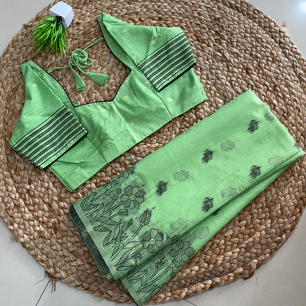 Saree With Stitched Blouse - (SIZE-38-42) - SWSB 1061