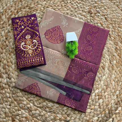 Semi Soft Silk Saree with Embroidery blouse - SSSS 196