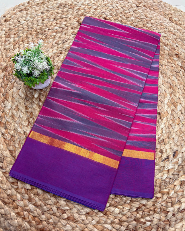 Premium Ikkat Cotton Saree - ICS 102