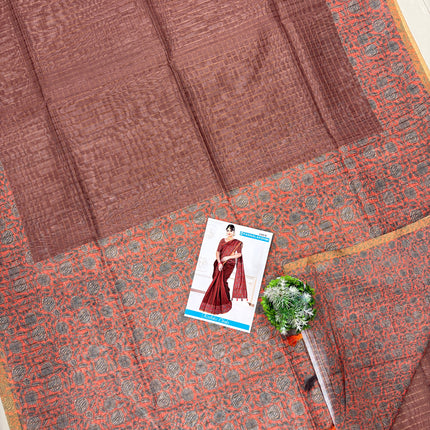 Semi Chanderi saree