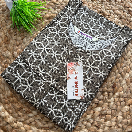 Narmatha Nighty - XL - COTTON - NNC 126