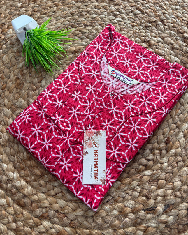 Narmatha Nighty - XL - COTTON - NNC 127