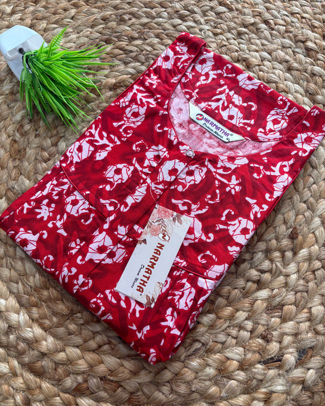 Narmatha Nighty - XL - COTTON - NNC 129