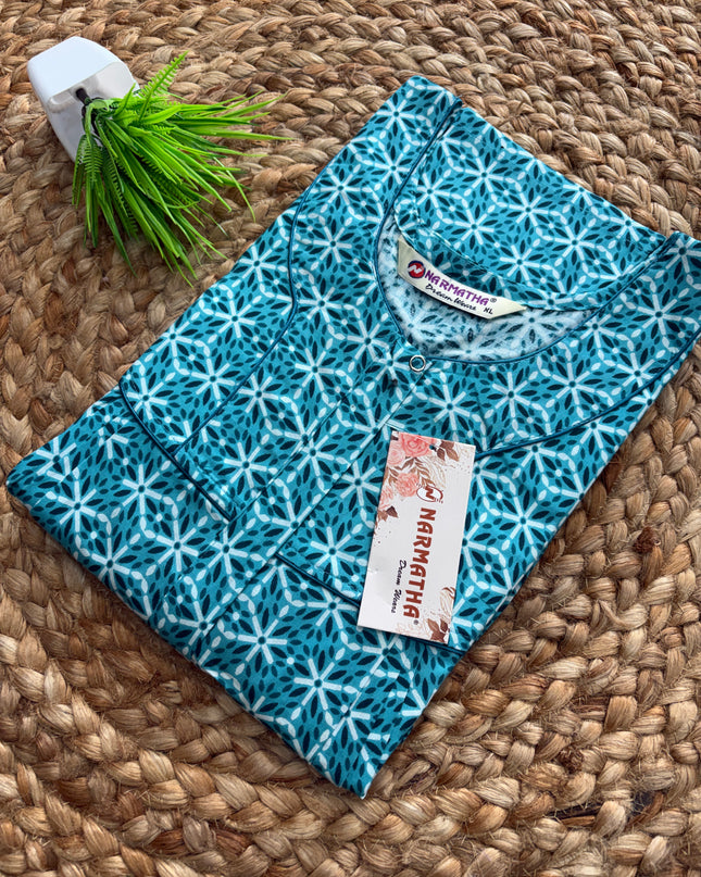 Narmatha Nighty - XL - COTTON - NNC 132