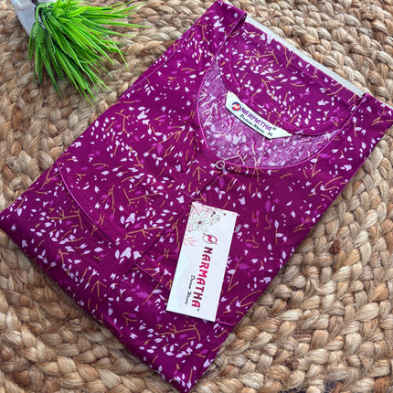 Narmatha Nighty - XL - COTTON - NNC 133