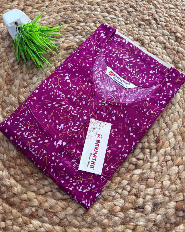 Narmatha Nighty - XL - COTTON - NNC 133