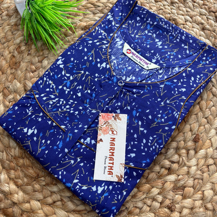 Narmatha Nighty - XL - COTTON - NNC 135