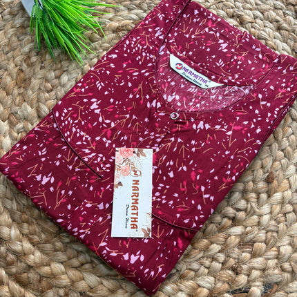 Narmatha Nighty - XL - COTTON - NNC 136