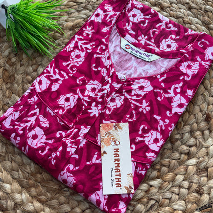 Narmatha Nighty - XL - COTTON - NNC 146