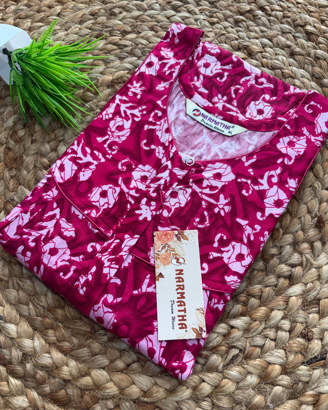 Narmatha Nighty - XL - COTTON - NNC 146
