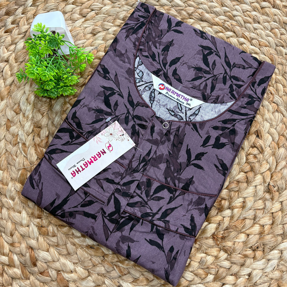 Narmatha Nighty (COTTON) – Size-3XL – NNC-142 – Saaras Textiles