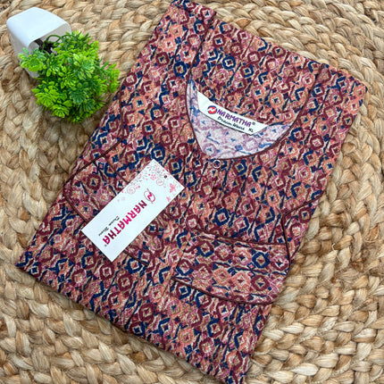 Narmatha Nighty (COTTON) – Size-XL – NNC-125
