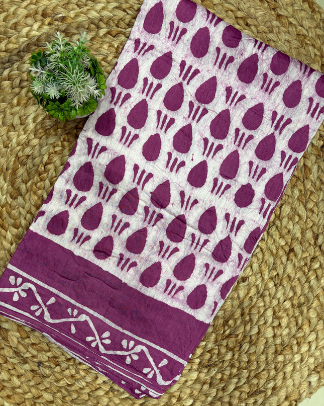 Mul Viscose Georgette Saree - MVGS 105