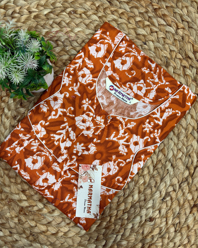 Narmatha Nighty - L - COTTON - NNC 156