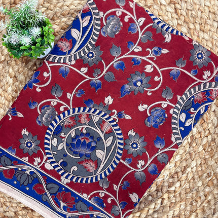 Kalamkari Cotton Saree - KCS 121