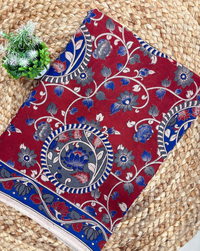 Kalamkari Cotton Saree - KCS 121