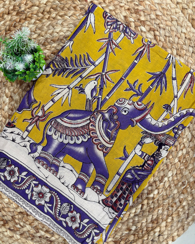 Kalamkari Cotton Saree - KCS 123