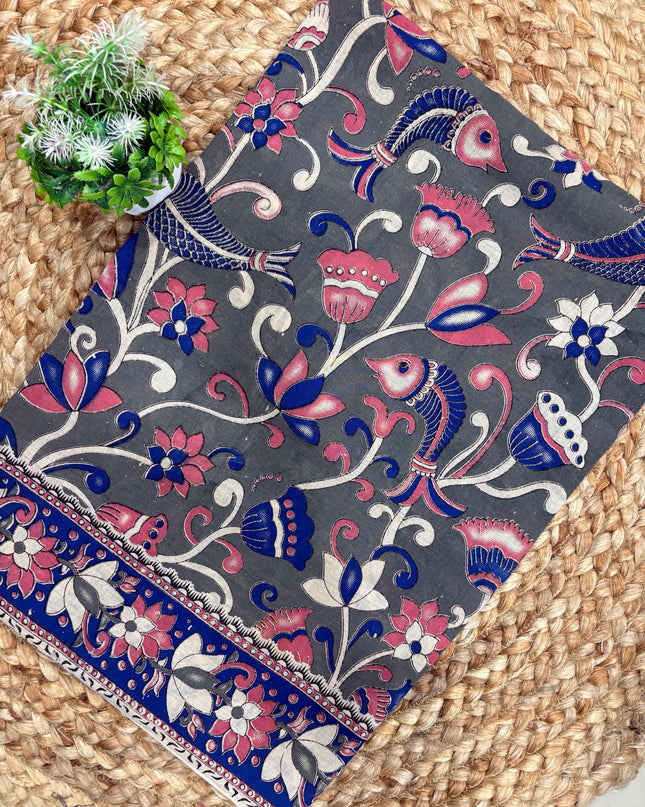 Kalamkari Cotton Saree - KCS 124