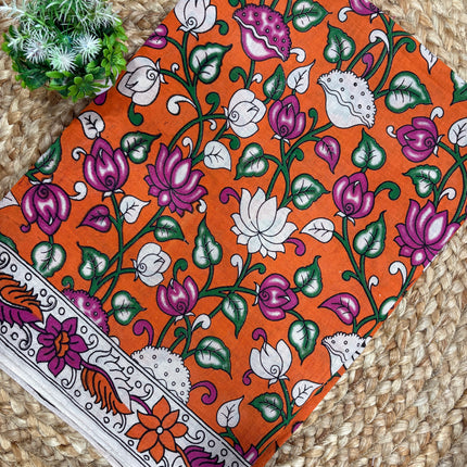 Kalamkari Cotton Saree - KCS 126