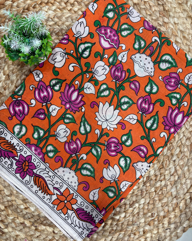 Kalamkari Cotton Saree - KCS 126