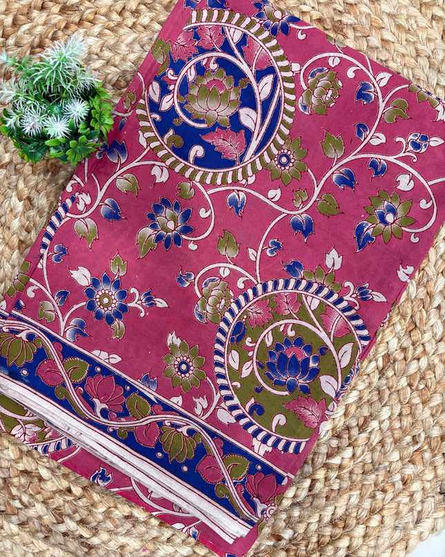 Kalamkari Cotton Saree - KCS 128