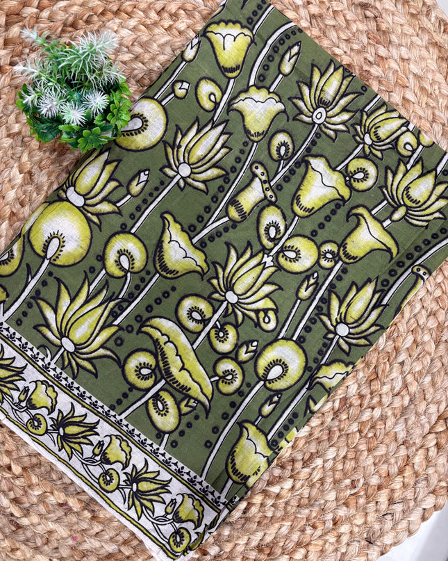 Kalamkari Cotton Saree - KCS 130