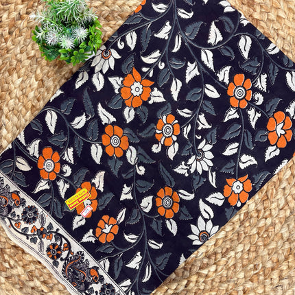 Kalamkari Cotton Saree - KCS 131