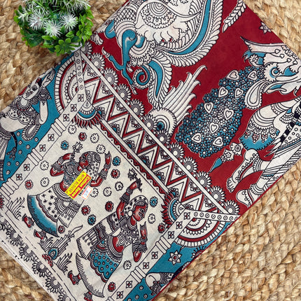 Kalamkari Cotton Saree - KCS 133
