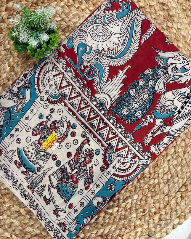 Kalamkari Cotton Saree - KCS 133