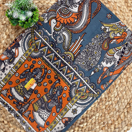 Kalamkari Cotton Saree - KCS 135
