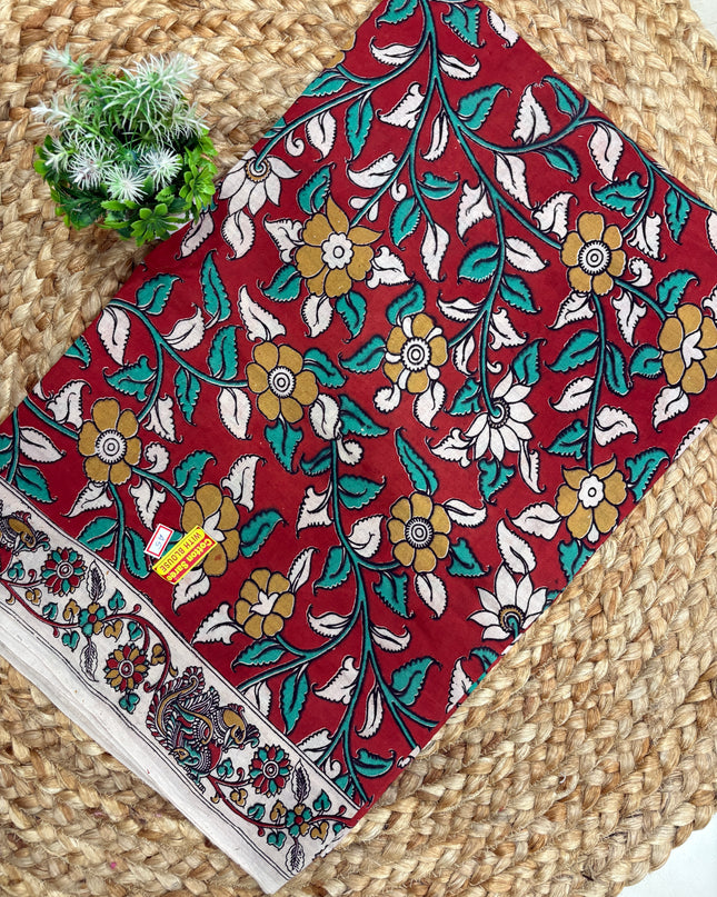 Kalamkari Cotton Saree - KCS 136
