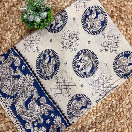 Kalamkari Cotton Saree - KCS 114