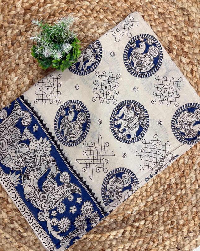 Kalamkari Cotton Saree - KCS 114